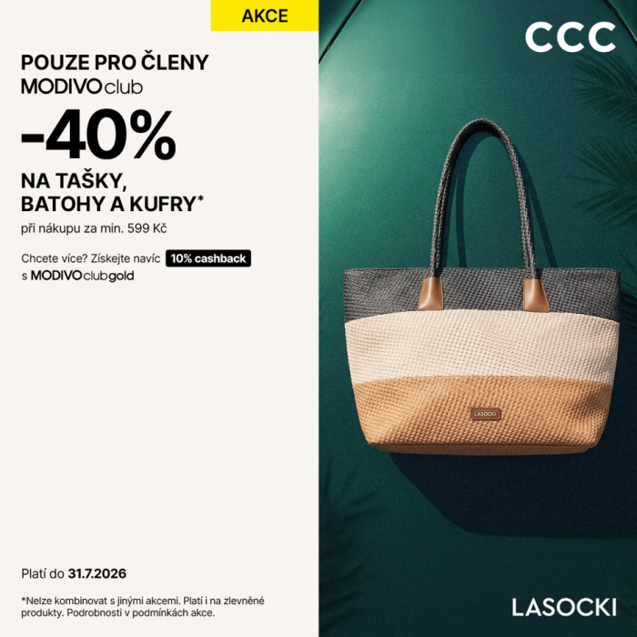TAŠKY, BATOHY A KUFRY SE SLEVOU!